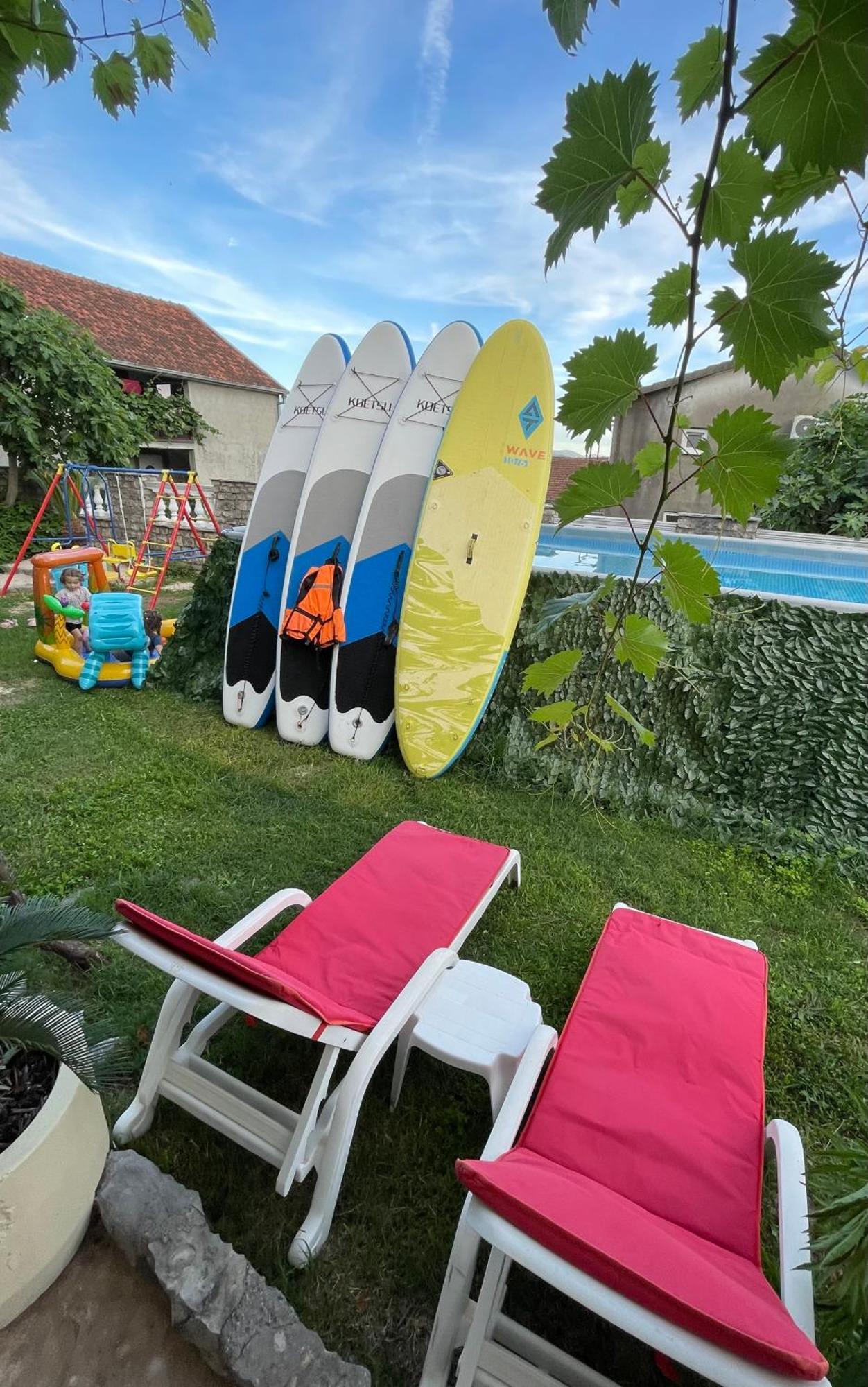 Family House With Pool & Sea View Aparthotel Bijela Exterior photo